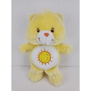 Care Bears Funshine Bear Sunshine Sun Yellow 2004 13" Plush Talks